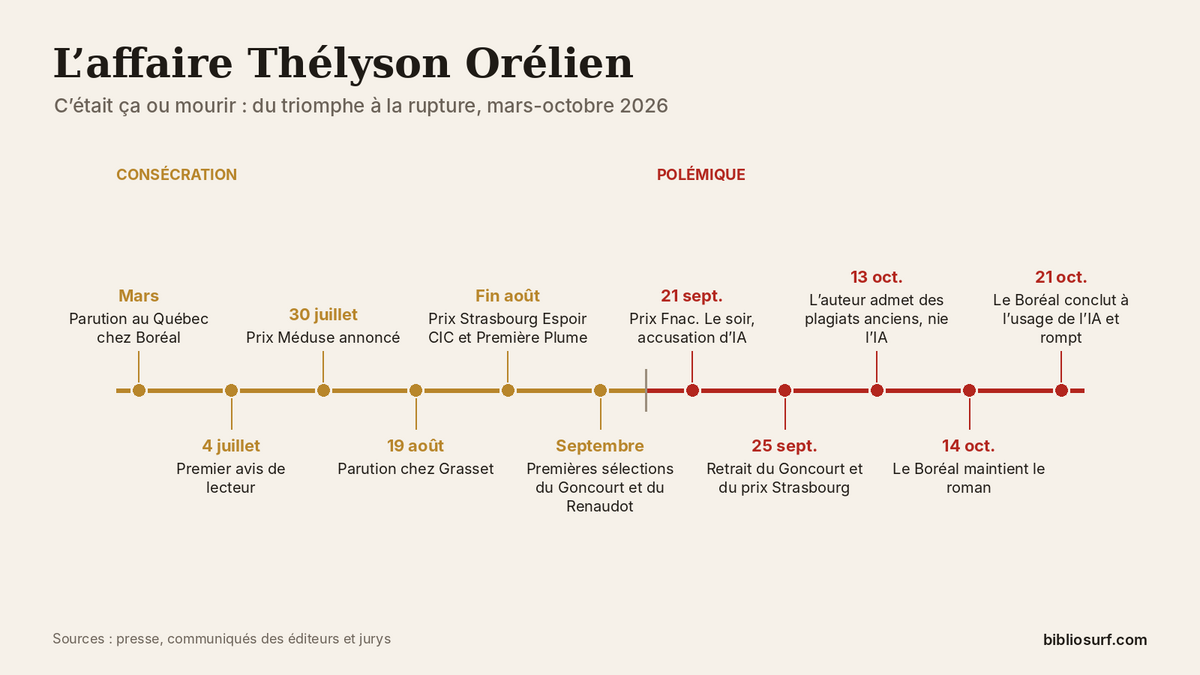 Frise chronologique consacrée à l'affaire Thélyson Orélien (Bibliosurf) Bibliosurf-essaie-suggestions-lecture-IA