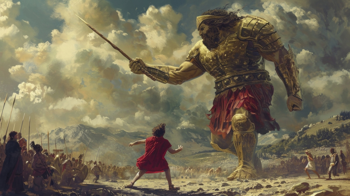 Espérer faire modifier une ligne du contrat à un fournisseur d’IA s’apparente à David luttant contre Goliath. Pourtant, n’oubliez pas que c’est vous qui décidez de signer le contrat... Ou pas. (Marcoriveroph/Magnific) contrat-fournisseur-ia-clauses-securite