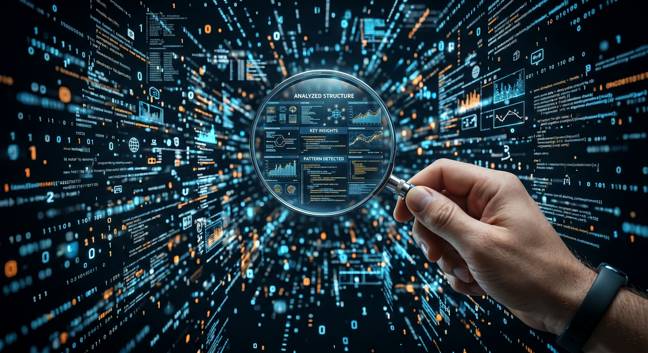 Rendez-vous le 11 juin à 9h pour la session "Le chaos des vracs numériques : l'IA au secours du nettoyage de masse" dans le cadre de la demi-journée Archimag dédiée à la gouvernance de l'information. main-tenant-une-loupe-sur-un-nuage-desorganise-de-donnees