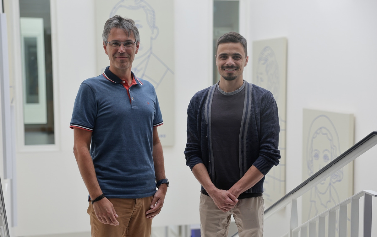 Jérôme Legrix-Pagès, vice-président chargé de l’innovation pédagogique au sein de l’Université de Caen-Normandie et directeur du CEMU et Gabin Mottais, ingénieur pédagogique au CEMU. (DR) intelligence-artificielle-changement-pedagogie-formation