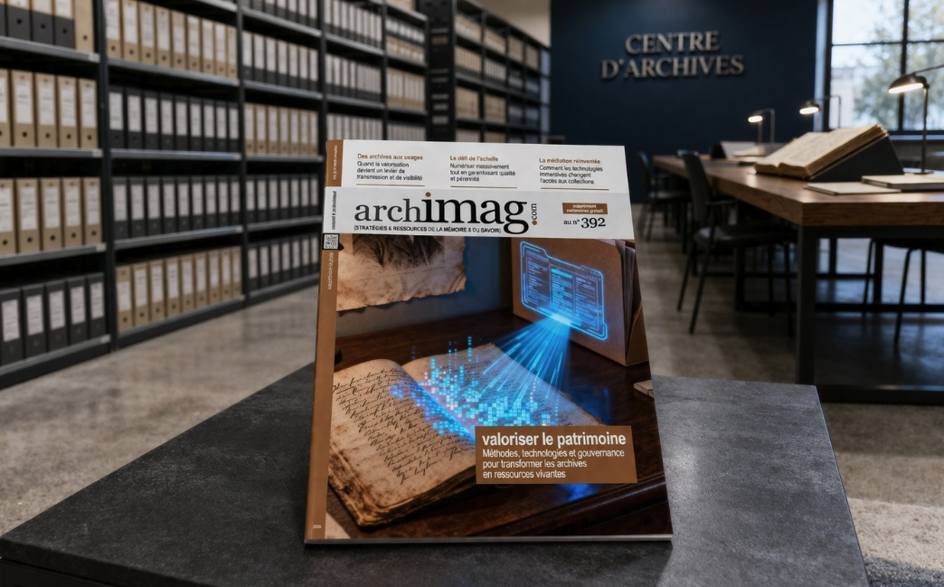 Ce supplément Archimag dédié à la valorisation patrimoniale met en lumière les méthodes, technologies et acteurs qui transforment aujourd’hui les archives en ressources vivantes. Magazine dans une centre d'archives