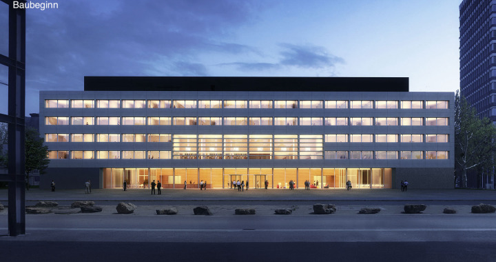 Le futur bâtiment ouvrira ses portes au public en 2026 (Paul Bretz Architectes) Archives-nationales-Luxembourg-preparent-demenagement