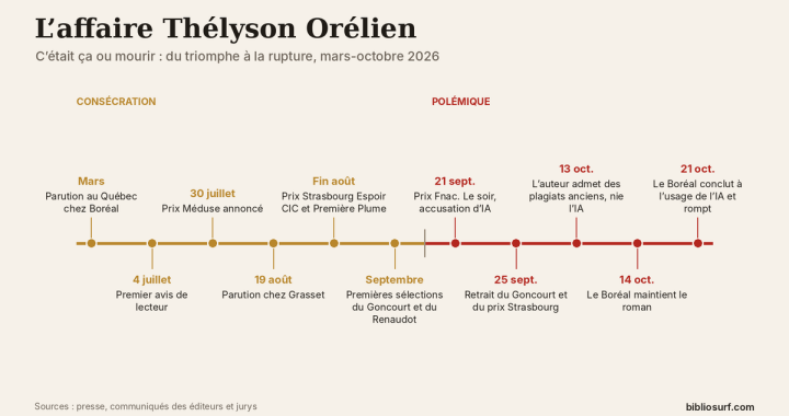 Frise chronologique consacrée à l'affaire Thélyson Orélien (Bibliosurf) Bibliosurf-essaie-suggestions-lecture-IA