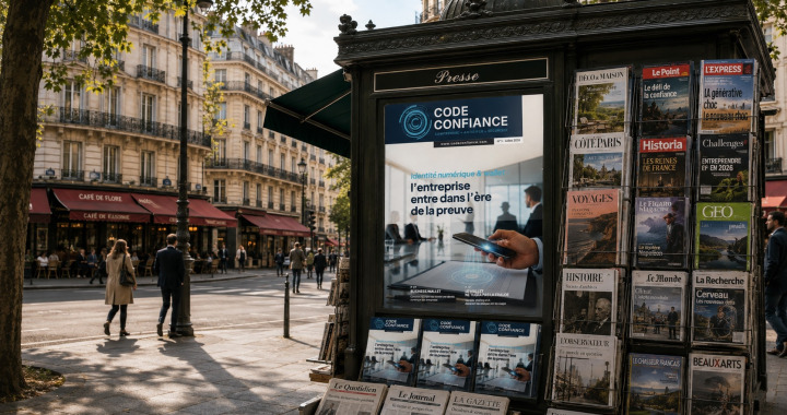 photographie-generee-par-ia-kiosque-journaux-publicite-magazine-code-confiance