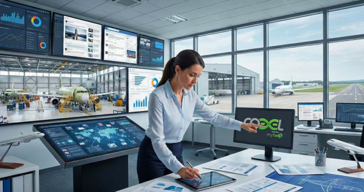 Une femme analysant des données