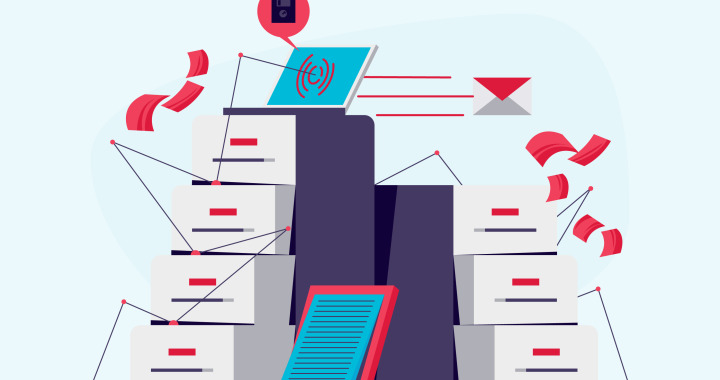 Collecte de données dessinées à la main dans le concept d'entreprise : freepik De la paperasse à la productivité : adopter un Éditeur PDF en ligne dans votre organisation