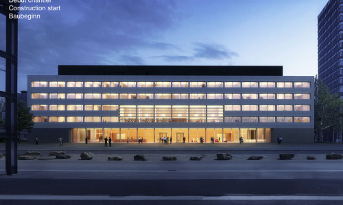 Le futur bâtiment ouvrira ses portes au public en 2026 (Paul Bretz Architectes) Archives-nationales-Luxembourg-preparent-demenagement