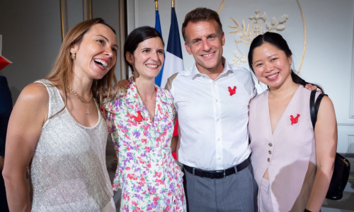 Clara Chappaz et Emmanuel Macron à l'Elysée lors en juin 2026 (LinkedIn Clara Chappaz) Clara-Chappaz-pressentie-rejoindre-Emmanuel-Macron-Elysee
