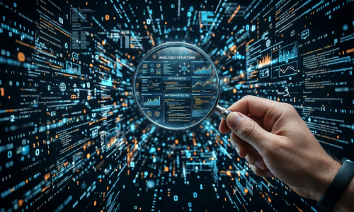 main-tenant-une-loupe-sur-un-nuage-desorganise-de-donnees