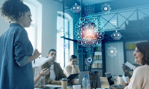 L’IA soulève des enjeux majeurs qui impliquent une coordination entre les métiers de la data, les professions juridiques et les professionnels de l’information et de la documentation, tels que les records managers et les archivistes. (Magnific) ia-data-archives-gouvernance-conformite