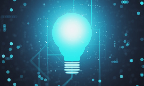 symbole-d-ampoule-rougeoyante-sur-une-idee-d-arriere-plan-numerique-bleu-et-un-concept-technologique-de-rendu-3d