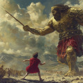 Espérer faire modifier une ligne du contrat à un fournisseur d’IA s’apparente à David luttant contre Goliath. Pourtant, n’oubliez pas que c’est vous qui décidez de signer le contrat... Ou pas. (Marcoriveroph/Magnific) contrat-fournisseur-ia-clauses-securite