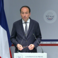 Guillaume Chevrollier et Damien Michallet lors de la présentation du rapport sur l’empreinte environnementale de l’IA (Sénat) empreinte-environnementale-IA-defi-planete-opportunite-France