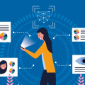 L'éditeur KB Crawl a fait le choix d'une IA maîtrisée, garantissant la sécurité de sa plateforme de veille KB Suite. (Magnific/gstudioimagen) dessin-flat-desgin-femme-utilisant-mobile